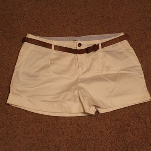White Shorts w/ Belt